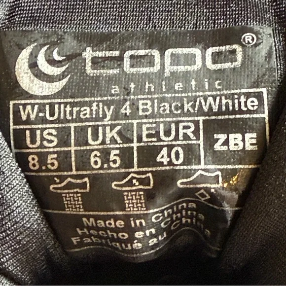 Topo Athletic Ultrafly 4 Road Running Shoe Black/White Women’s US 8.5 - Picture 14 of 14